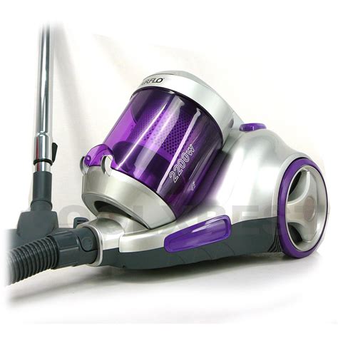 New 2200w Hepa Cyclonic Bagless Vacuum Cleaner Suction Control Purple