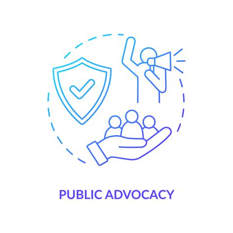 Public Advocacy Concept Icon Community Change Abstract Idea Thin Line