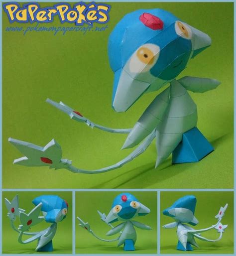 Poke Papercraft Paperpokés Pokémon Papercrafts Azelf Papercraft