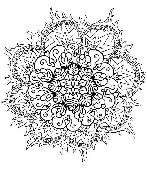 Mandala To Color Difficult 4 Difficult Mandalas For Adults