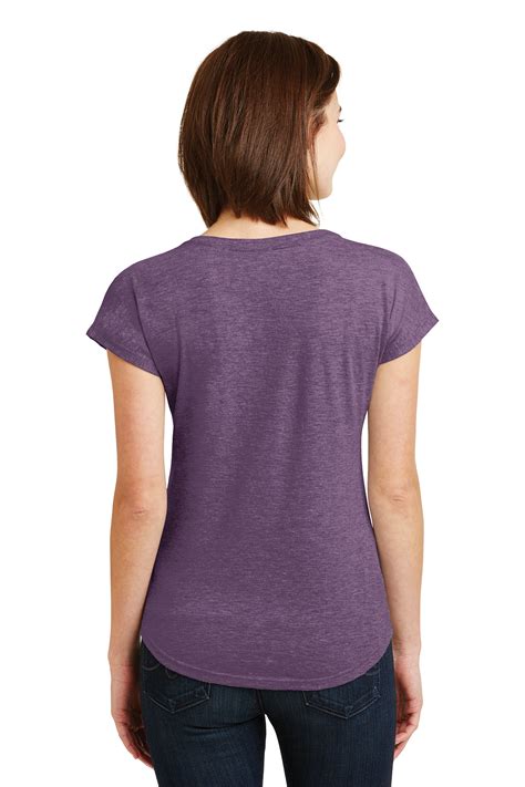 Anvil Ladies Tri Blend V Neck Tee Product Sanmar