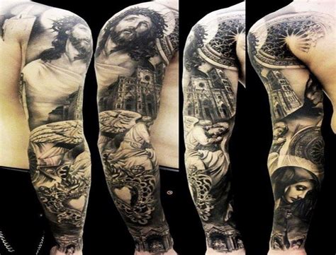 27 religious full sleeve tattoo ideas tattoos cancer