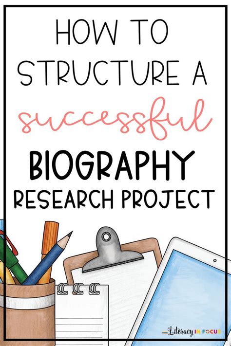 How To Structure A Successful Biography Research Project Teaching