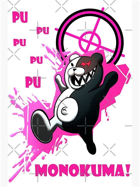 Monokuma Evil Bear Danganronpa Despair Pu Pu Pu Metal Print For Sale