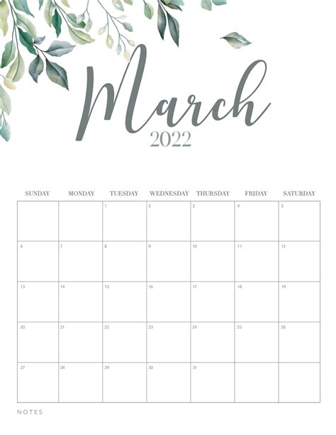 March 2022 Calendar Free Printable Calendar March 2022 Printable