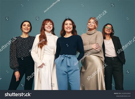 Diverse Group Fo Women Smiling Images Stock Photos Vectors Shutterstock