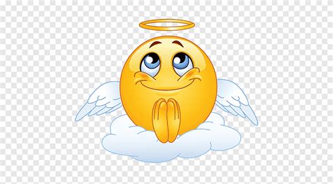 Free Download Angel Emoji Illustration Emoticon Smiley Emoji