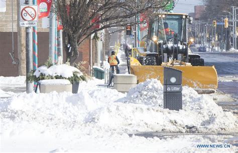 Toronto Gets Snowfall Warning On Christmas Eve Xinhua Englishnewscn