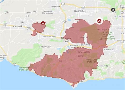 California Wildfire Location Maps Update Malibu Paradise Homes