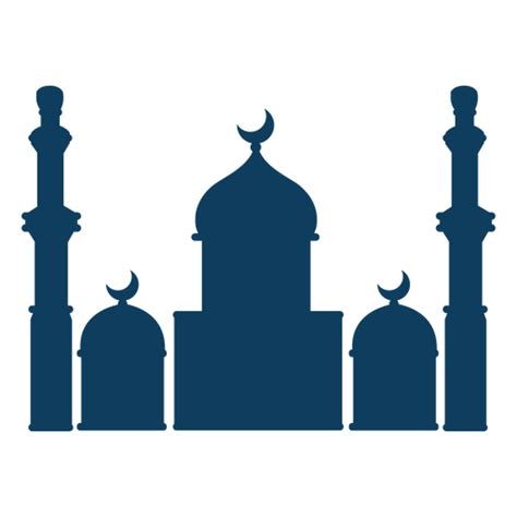 Mosque Dome Crescent Tower Silhouette Transparent Png And Svg Vector File