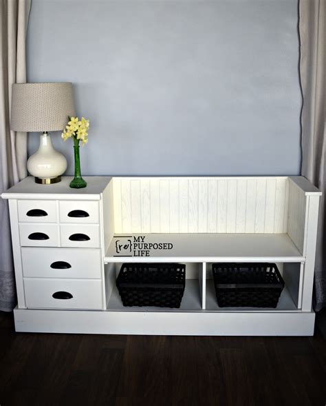 Storage Bench Made From A Dresser My Repurposed Life Rescue Re