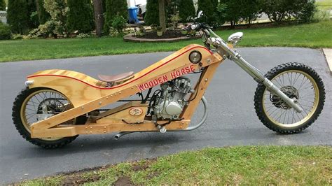 Carving Wooden Chopper Motorcycle Out Of Wood Wood