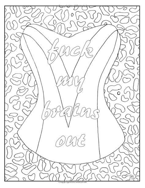 Sexy Adult Coloring Pages Pornstar Today