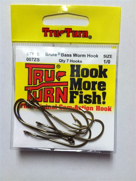 Tru Turn Brute Bass Worm Hook Pk