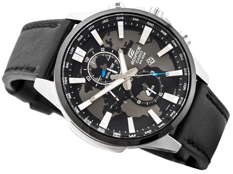 reloj casio edifice efr 303l 1av correa cuero 100 nuevo s 379 00 en mercado libre