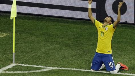 neymar double helps brazil beat croatia in world cup opener