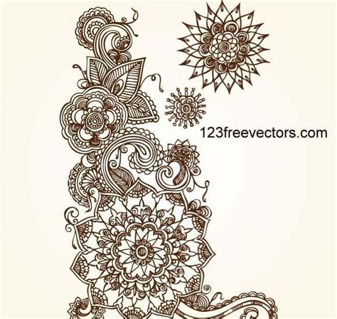 Intricate Floral Vector Image Ai Eps Abr Uidownload