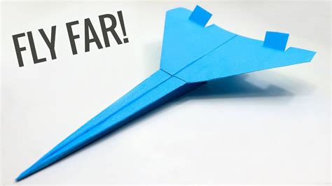 How To Make An Easy Paper Airplane Glider That Fly Far Youtube