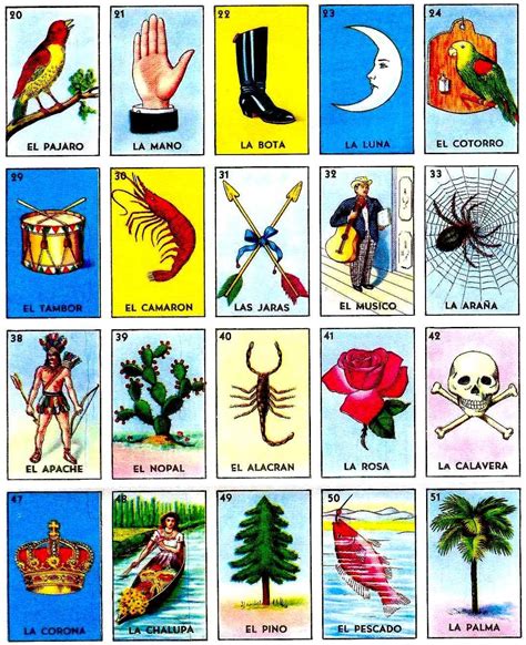 Printable Single Loteria Cards Loteria Cards Entire Set Cards
