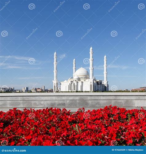 Hazrat Sultan Mosque Almaty Kazakhstan Editorial Stock Image Image
