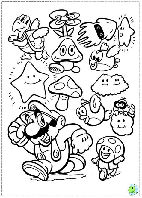 Sonic and mario colouring pages. Games Super Mario Bros Coloring Pages Printable - Kids ...