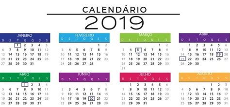 Programação De Feriados 2019 Vem Que Te Conto Em 2020 Calendário