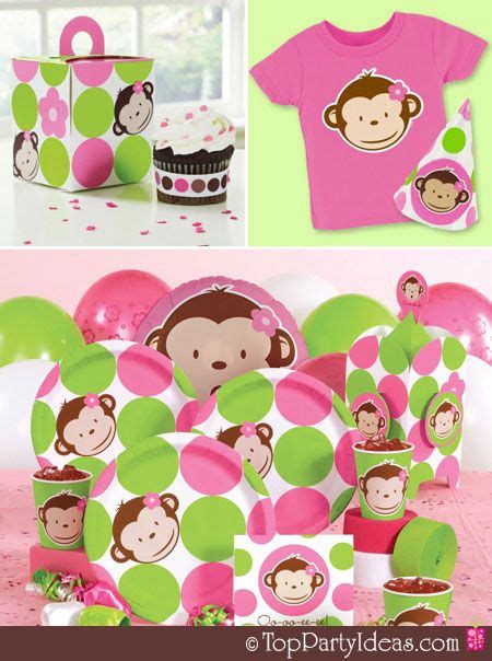 Pink Mod Monkey Birthday And Pink Mod Monkey Party Ideas Mod Monkey