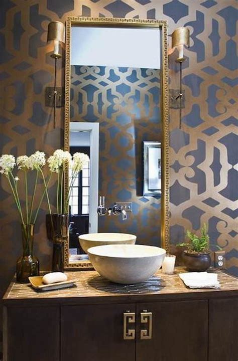 Incredible Wallpaper For Powder Room Ideas Basic Idea Home Decorating