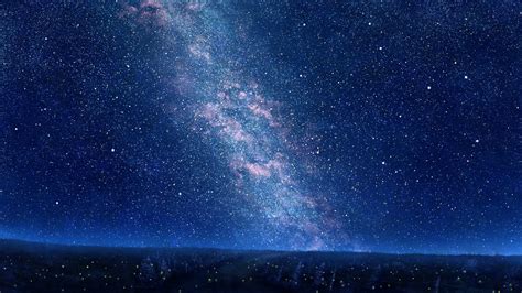 Wallpaper Night Anime Galaxy Nature Sky Milky Way Nebula
