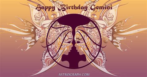 Astrograph Happy Birthday Gemini