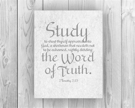 2 Timothy 215 On Canvas Study To Show Thyself Approved Etsy