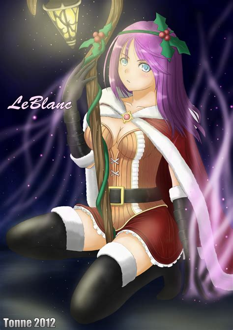 Tonnelee Leblanc League Of Legends Mistletoe Leblanc League Of Legends Highres 1girl