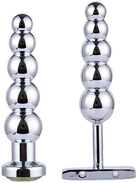 Sex Products High Quality Metal Anal Beads Solid Butt Plug Jewel Anal Plug Fetish