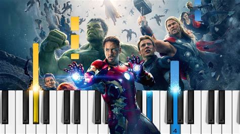The Avengers Main Theme Piano Tutorial Piano Cover Youtube
