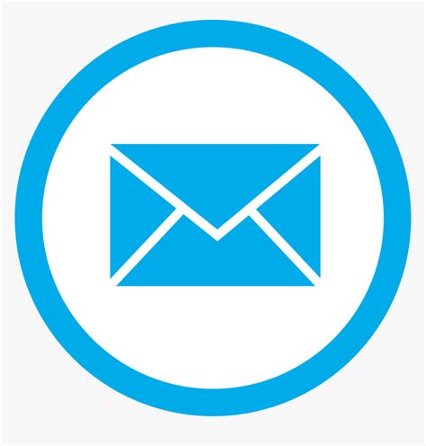 Blue Email Box Circle Png Transparent Icon Mail Logo Png Hd Png