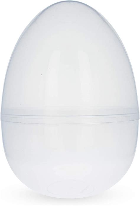 Giant Transparent Clear Plastic Easter Egg 10 Inches
