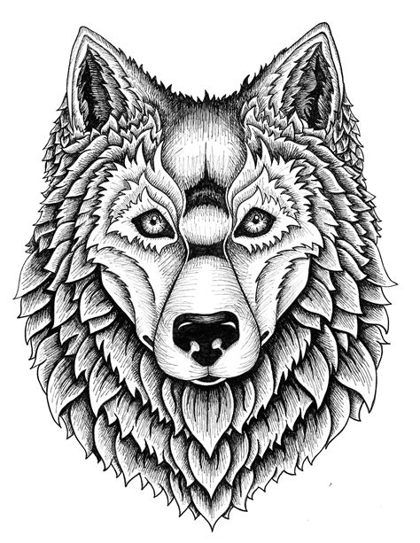 Wolf Pack Tee On Behance Wolf Tattoo Design Geometric Wolf Animal