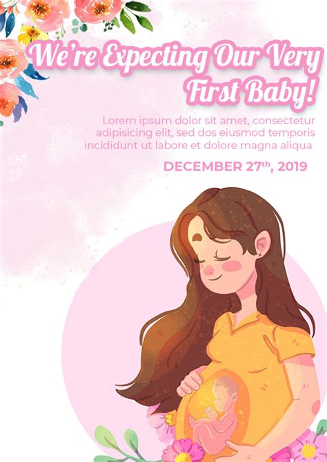 Download 10+ Pregnant Announcement template free psd | shop fresh
