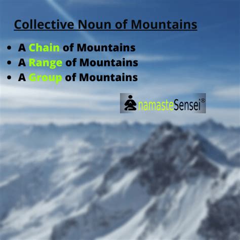 Collective Noun Of Mountains समूहवाचक संज्ञा Easily Explained And Example