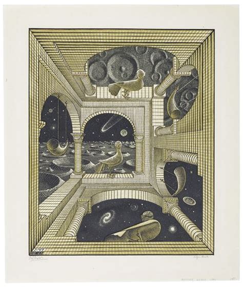 Maurits Cornelis Escher Other World 1947 Mutualart