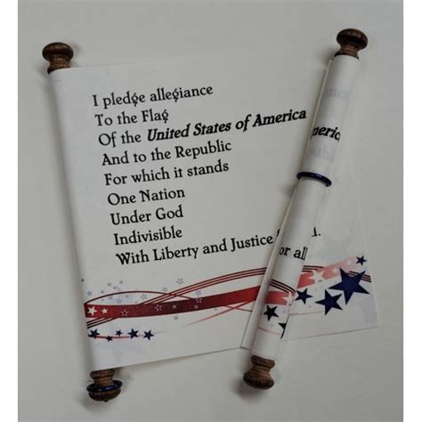 Pledge Of Allegiance Scroll Roll Up Scrolls Unlimited Inc