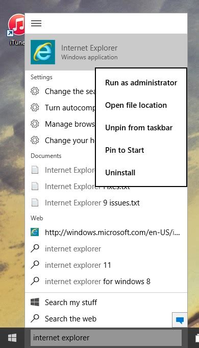How To Locate And Open Internet Explorer In Windows 10 Microsoft