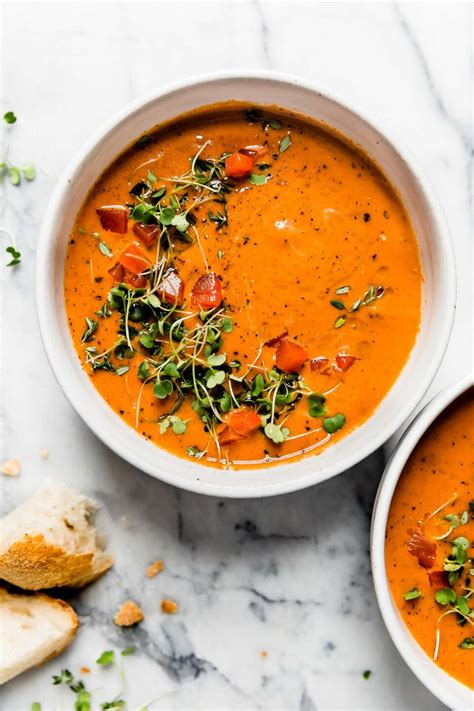 Creamy Roasted Red Pepper Soup Plays Well With Butter