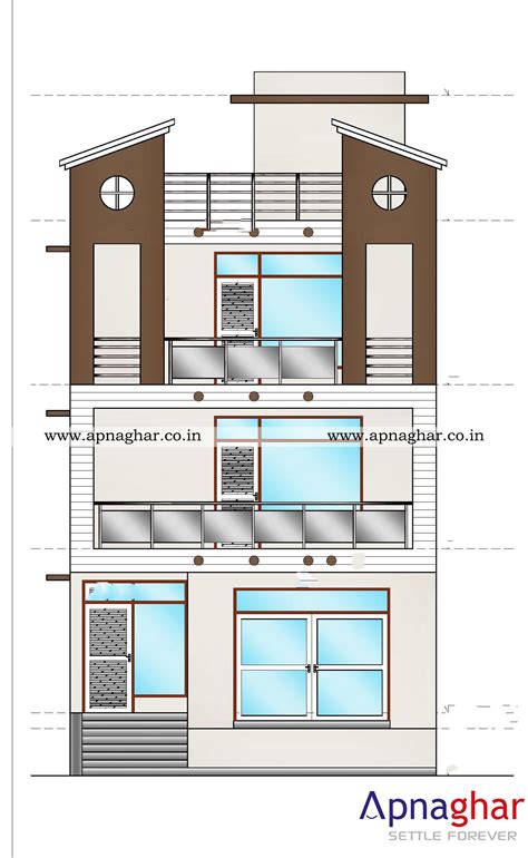 Popular 2d Front Elevation Drawings House Plan Elevation