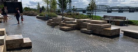 Columbia River Water Feature At Vancouver Waterfront Park Opens