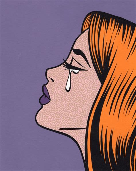 Ginger Crying Comic Girl Art Print By Turddemon X Small Pop Art Girl