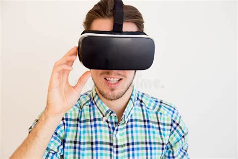 Man In Vr Headset Stock Photo Image Of Digital Entertainment
