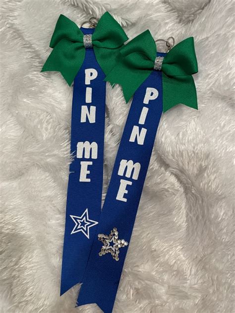 Pin Me Ribbons For A Local Cheer Gym Bling Or Not I Love To Give