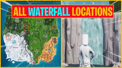 How To Visit Different Waterfalls All 7 Locations Fortnite Overtime