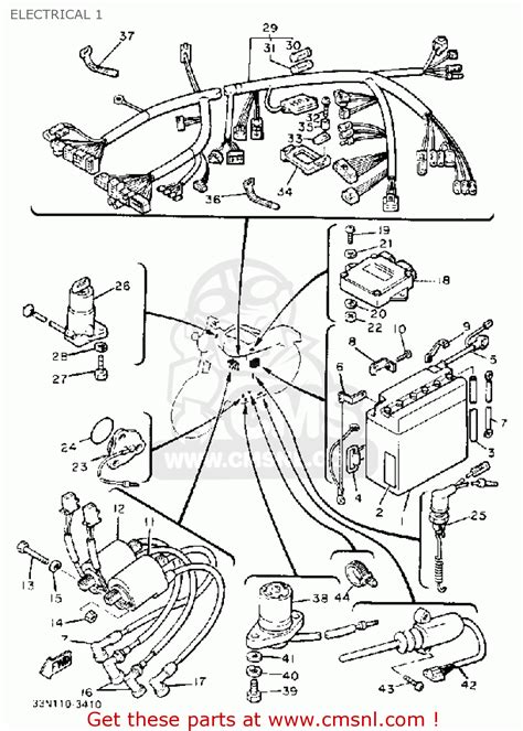 Basic wiring diagram, easy wiring of your motorcycle just follow every color coding and you 'll see how easy it is. Yamaha Xj750mk Midnight Maxim 1983 Electrical 1 ...
